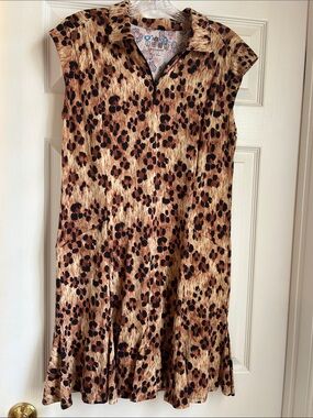 Ibkul cheetah print dress-Sz L